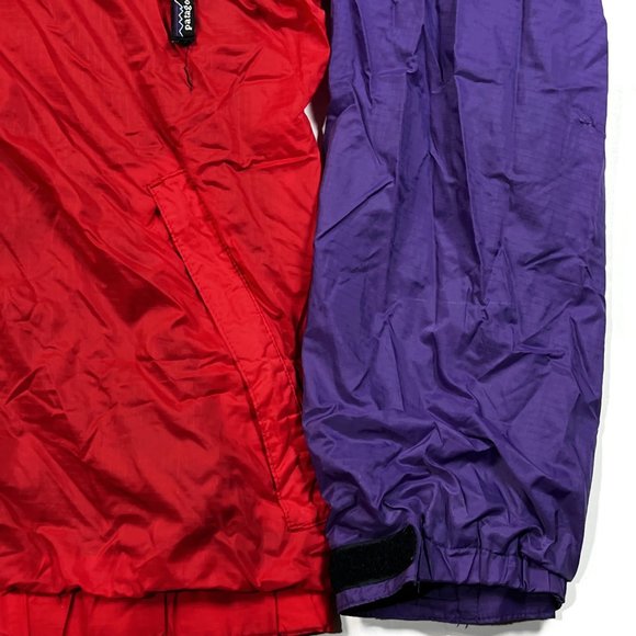 Patagonia Windbreaker Jacket Womens Medium Purple Red Capilene Vintage Full Zip - Picture 3 of 9